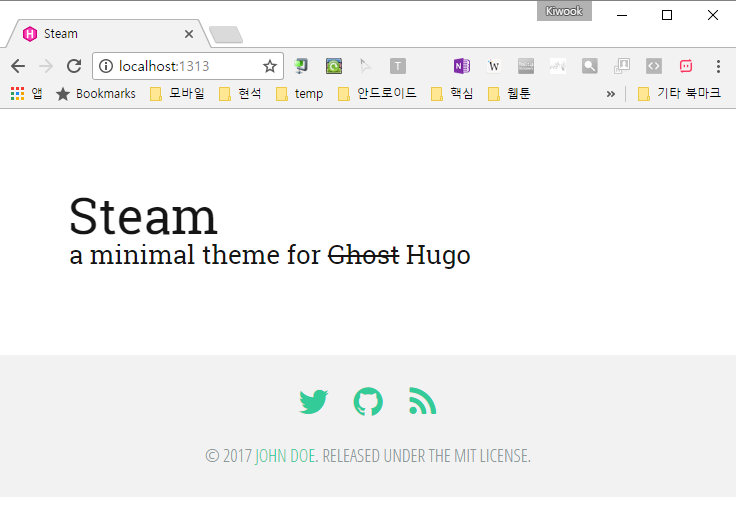 hugo meets github pages · JustHS